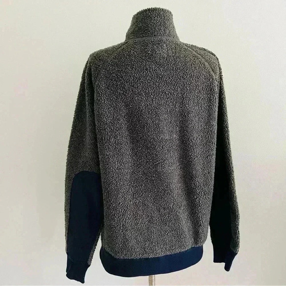 Vintage J. Crew Sherpa Zip Pullover Sweater Sz S - Picture 5 of 7